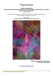 Numero 3 Anno VI 2011 – “Posters from the 7th International Cognitive Psychotherapy (ICCP) Congress, Istanbul, 2-5 June, 2011”